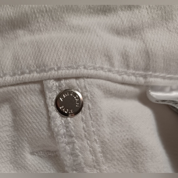 American Eagle Outfitters White Flare Denim Super Stretch Jeans - Picture 9 of 12